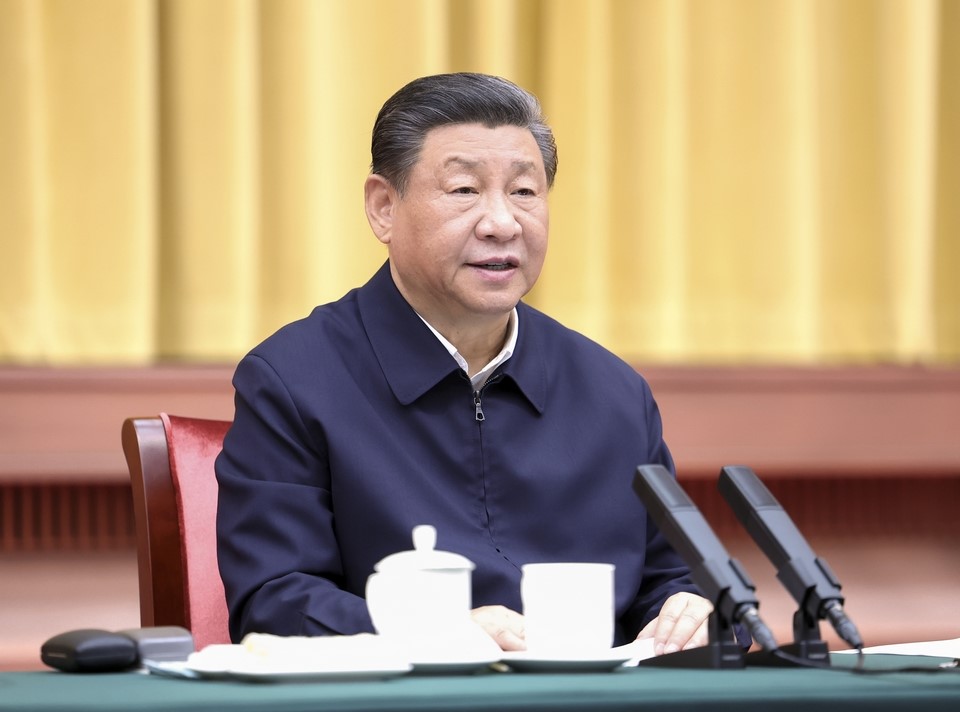 2024年3月20日下午，中共中央總書記、國家主席、中央軍委主席習(xí)近平在湖南省長沙市主持召開新時代推動中部地區(qū)崛起座談會并發(fā)表重要講話。新華社記者 鞠鵬 攝 