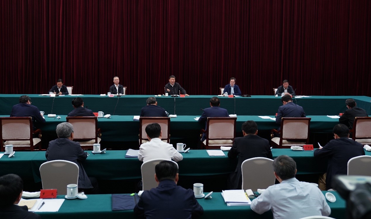 2019年5月20日至22日，中共中央總書記、國家主席、中央軍委主席習(xí)近平在江西考察，主持召開推動中部地區(qū)崛起工作座談會并發(fā)表重要講話。新華社記者 謝環(huán)馳 攝 